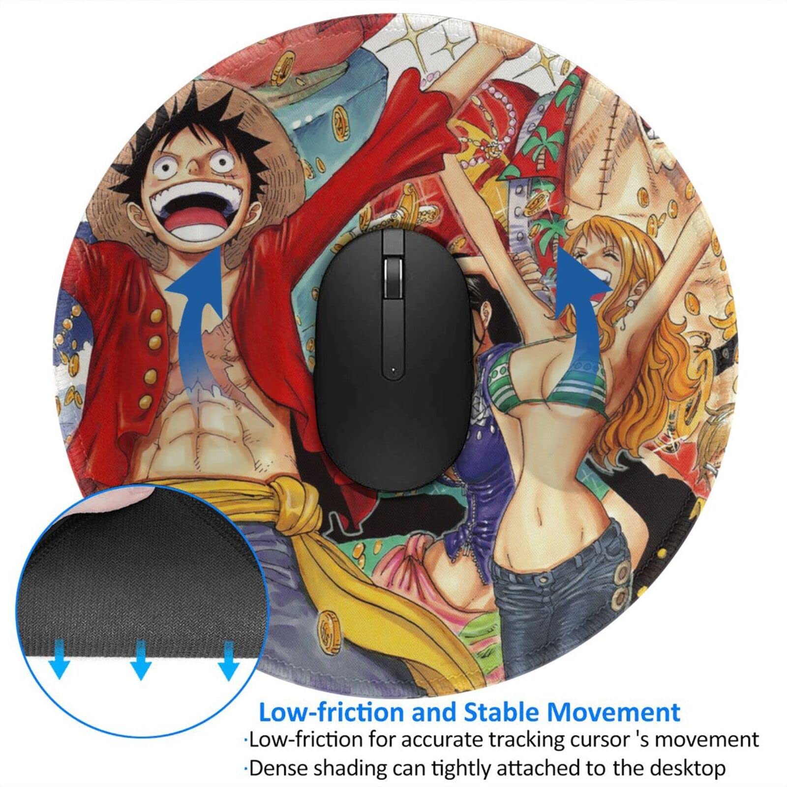Amazon.co.jp: マウスパッド ワンピース One Piece グッズ 丸型 小型