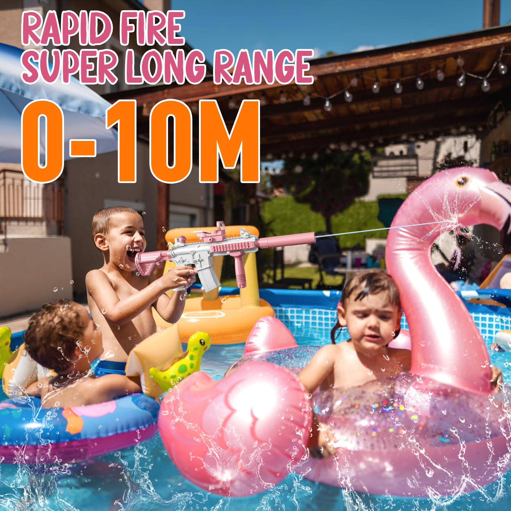 Hitburu Pistolet À Eau Festif, Jouets Pulvérisateurs D'eau Pour Piscine