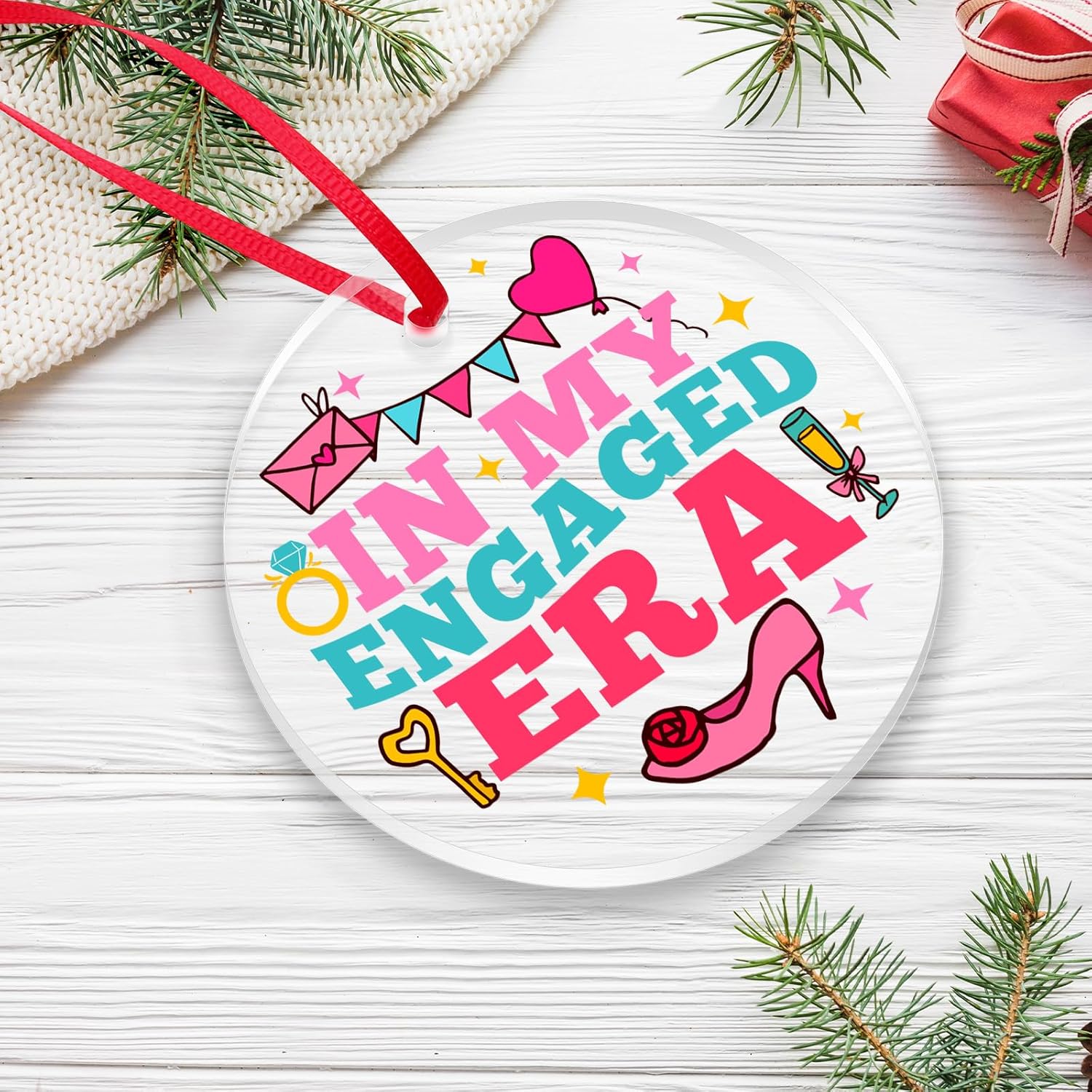 婚約オーナメント Our First Christmas 婚約オーナメント 2026