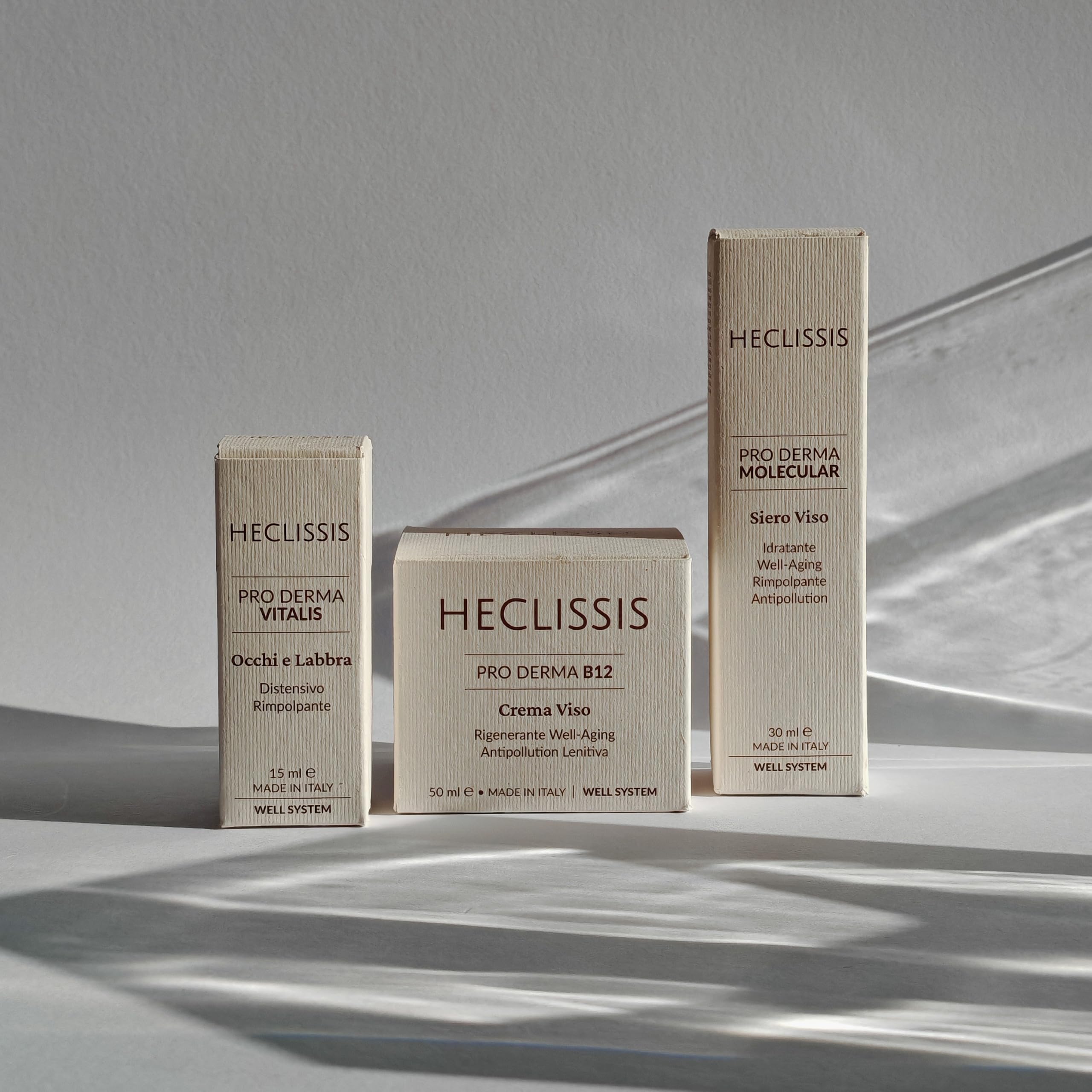 Pro Derma Vitalis Well System: Trattamento Occhi e Labbra Well‑Aging, Antipollution con Peptidi, Acido Ialuronico ed Estratti Botanici - Made in Italy