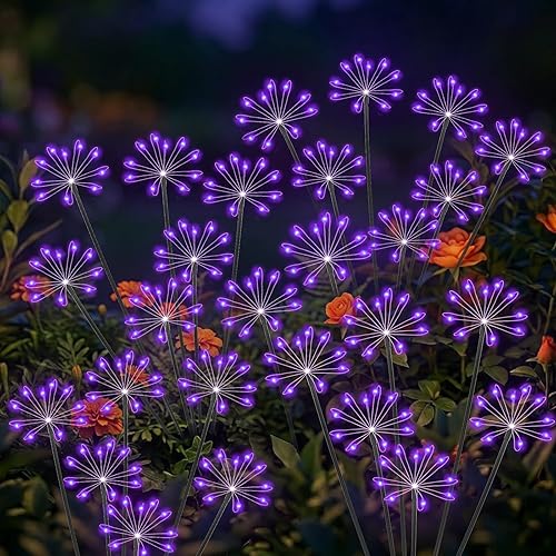 Solar Garden Lights Outdoor, Upgraded Solar Swaying Starburst Light Waterproof