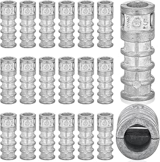 Tandefio 25-Pack 3/8 x 1-3/4" Zinc Alloy Lag Shield Concrete Anchors for Masonry, Cinder Block & Brick