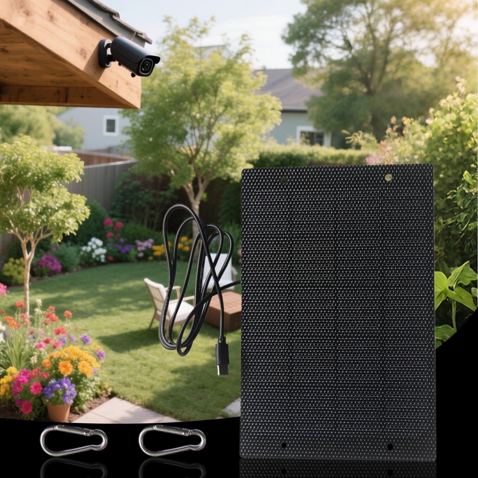 Chargeur Solaire pour Téléphone Portable - Panneaux Solaires 50W pour Camping | Chargeur Compact Intelligent pour Camping Voiture Tente Plage Randonnée Extérieur Domicile