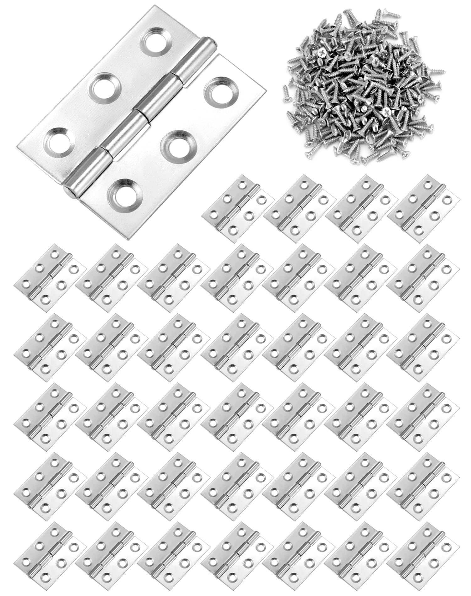 Charnières à roulement à billes de 44 mm pour réparer et stabiliser une boîte de rangement