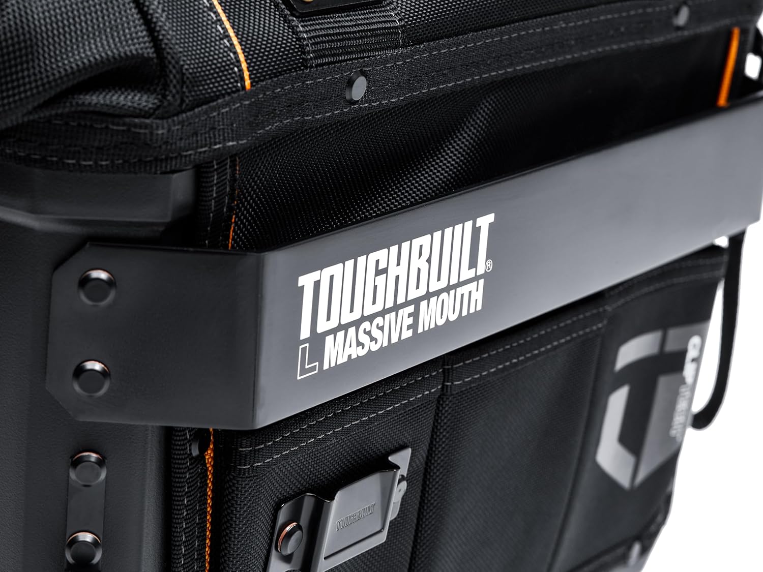 ToughBuilt ClipTech Series - Massive Mouth 16" Tool Bag, Heavy-Duty Wide-Opening Tool Bag with Hard Body Construction & Reinforced Handles for Jobsite Use (TB-CT-62-16A)