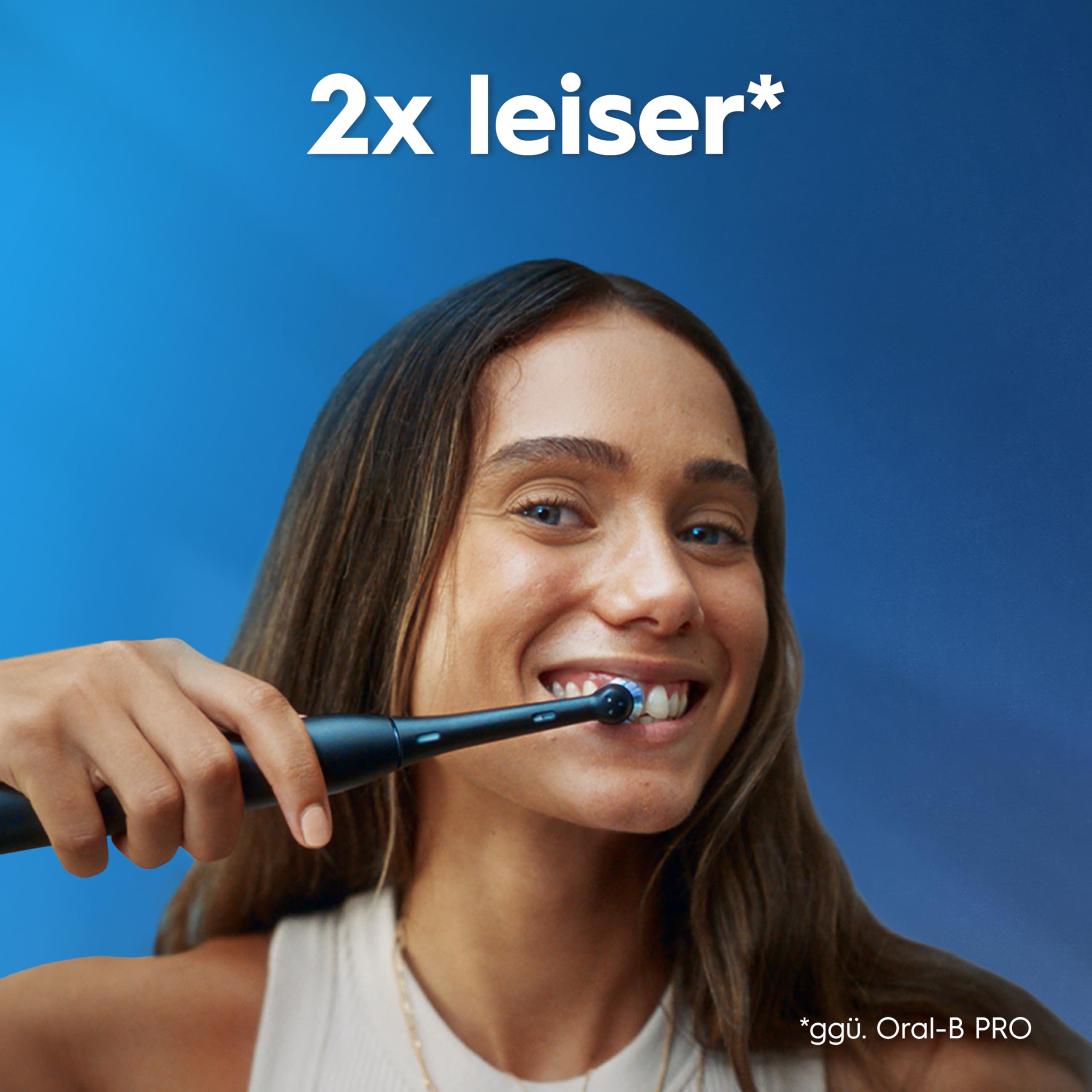 Oral-B iO Series 2 Elektrische Zahnbürste, Schwarz | Inkl. 1 Aufsteckbürste, Reise-Etui, GUT GETESTET von STIFTUNG WARENTEST, Electric Toothbrush mit 3 Putzmodi für Zahnpflege