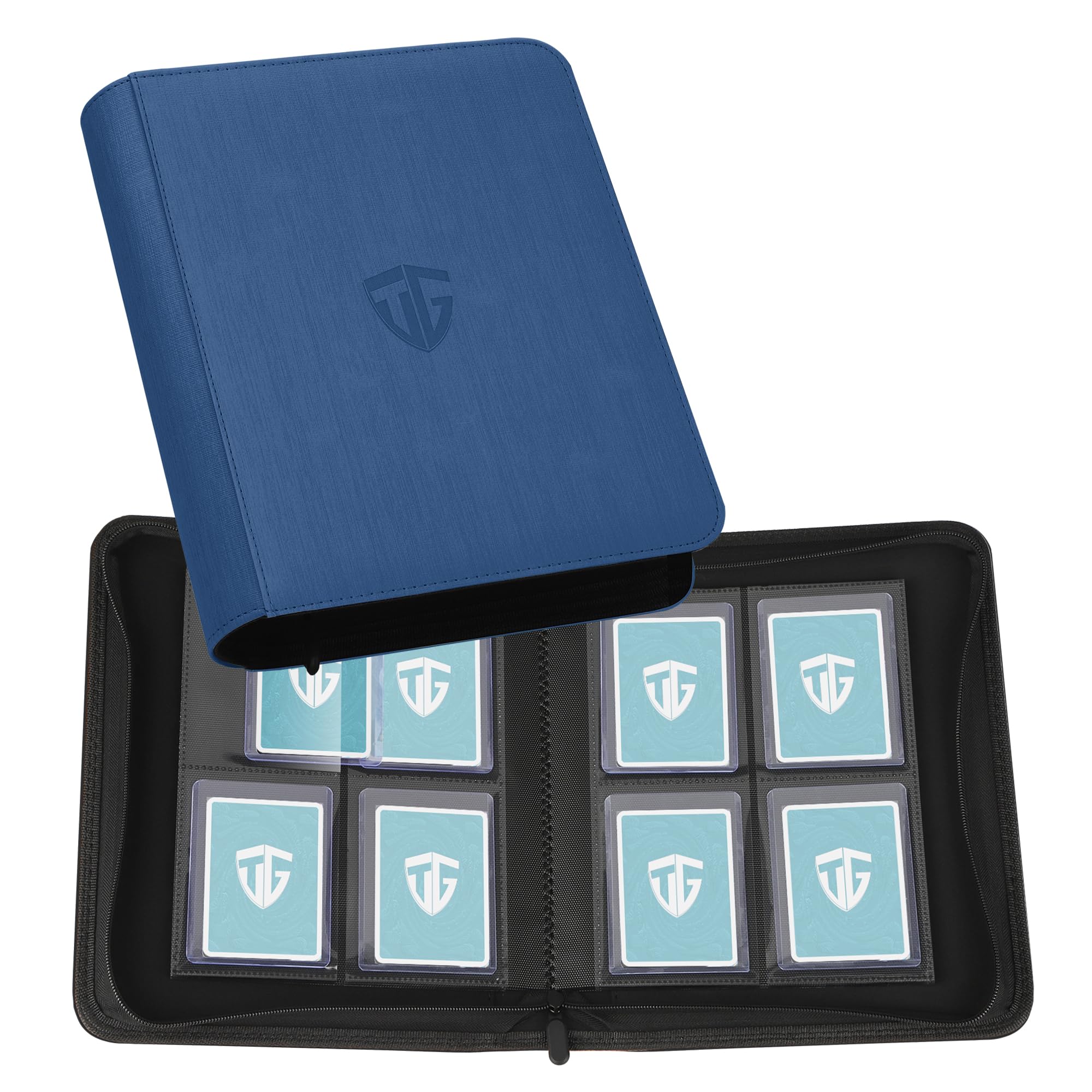 TopLoader Binder Für 160 Karten - Sammelkarten Album Mit 4 Fächern Pro Seite