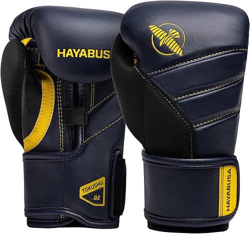 Hayabusa Guantes de boxeo T3 para niños y adolescentes, protección de muñeca y nudillos, cierre de velcro en doble X, soporte de muñeca con