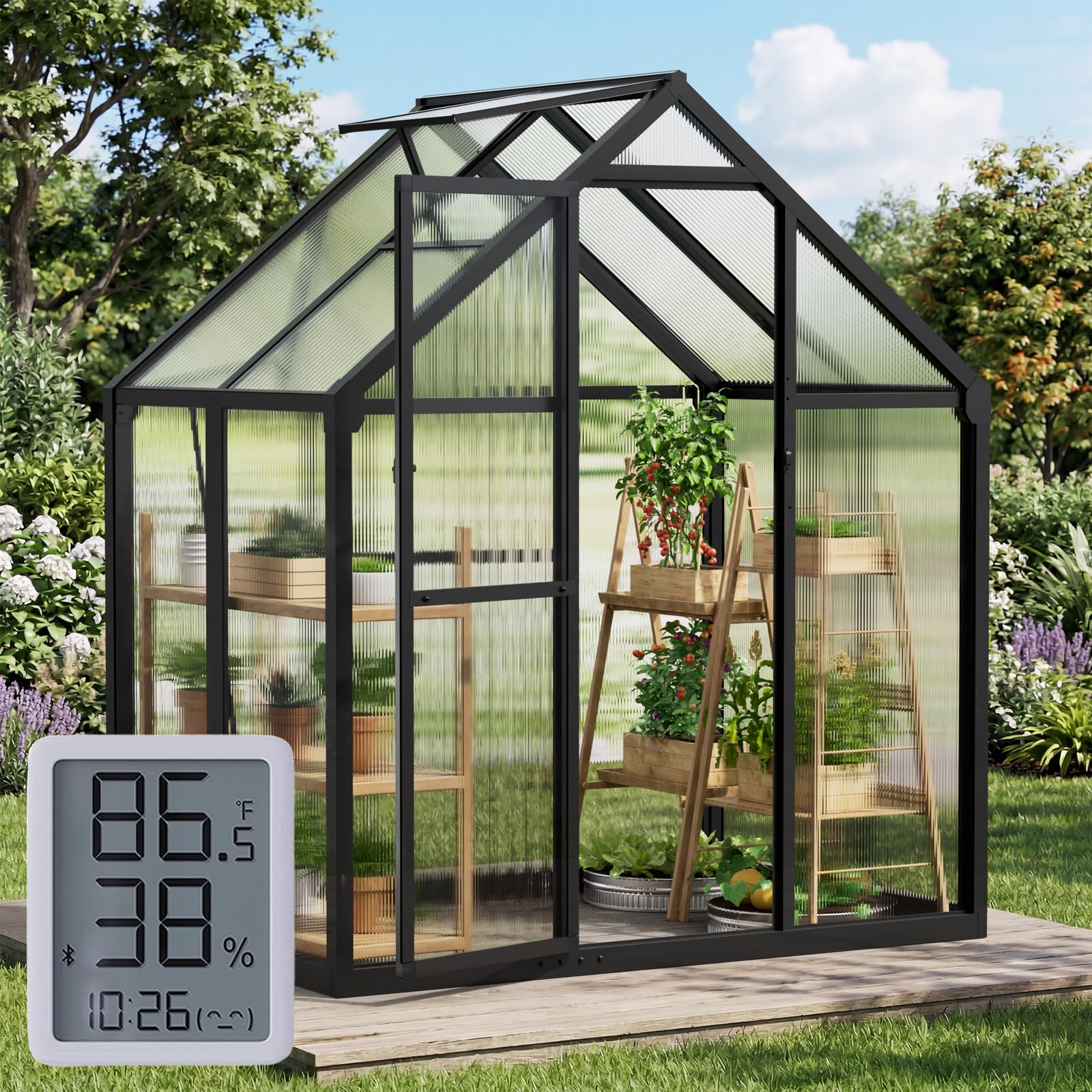 Sylviera 6x4 FT Greenhouse