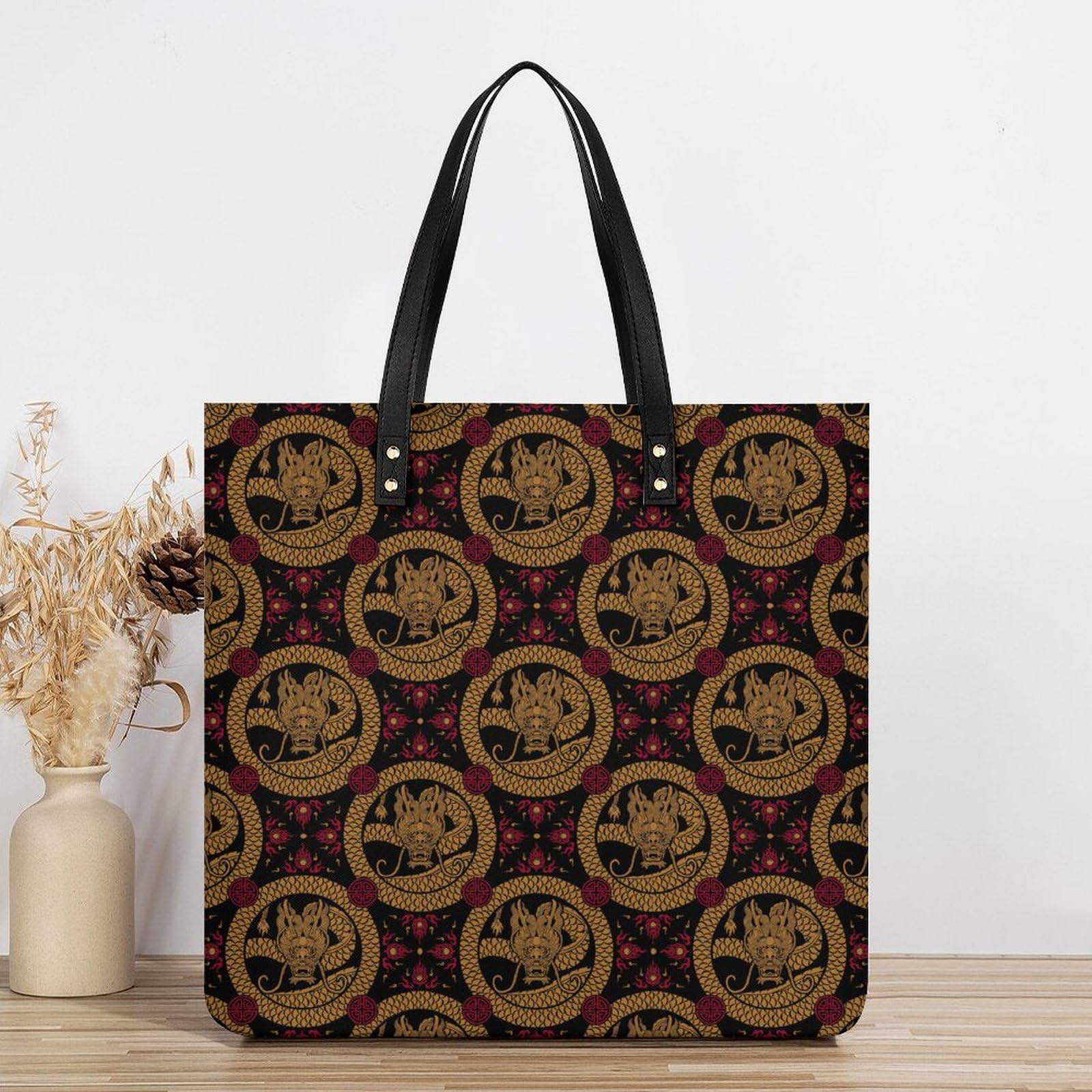 Amazon.co.jp: トートバッグ レディース 龍 ドラゴン柄 和風 伝統