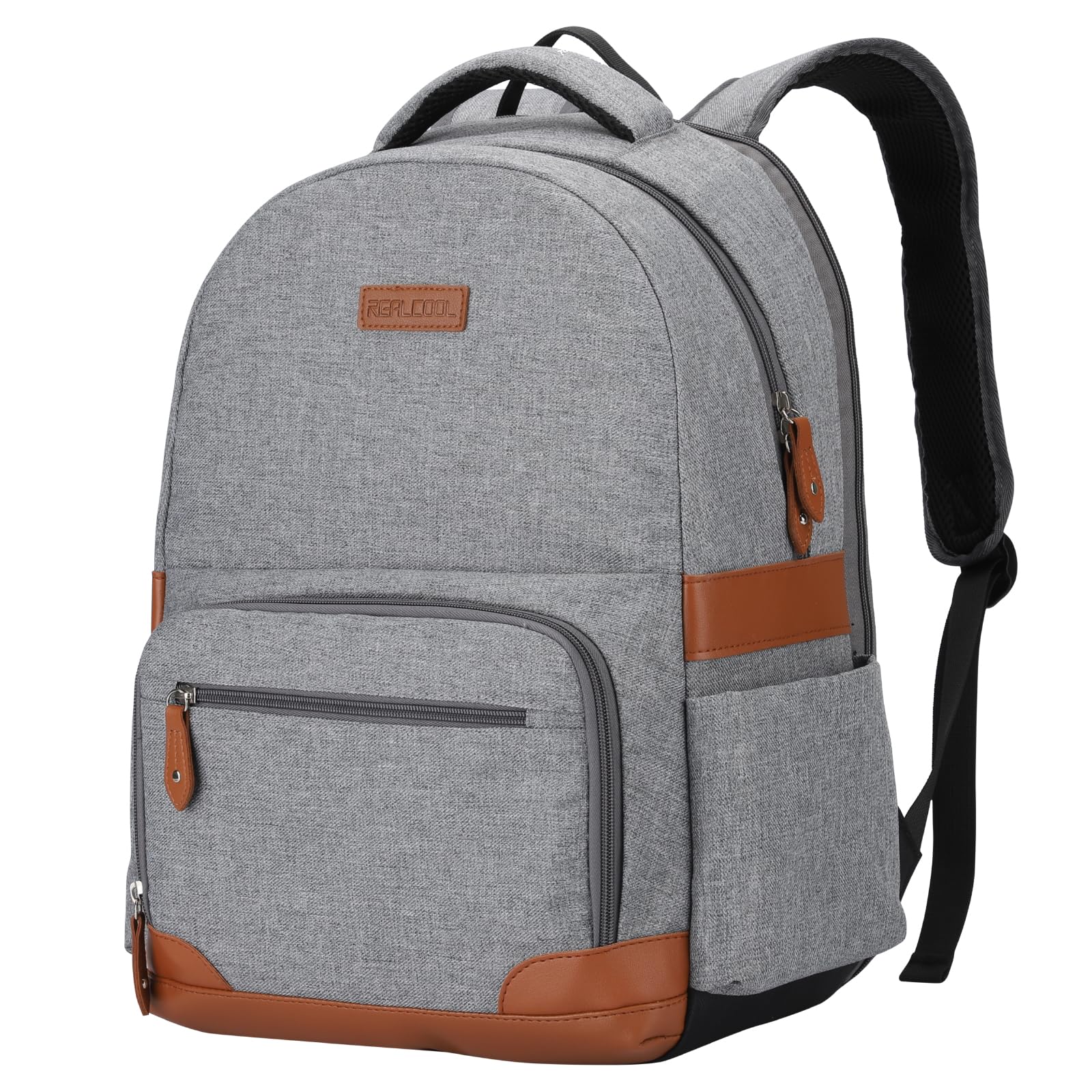 RealCool Laptop Backpack, 31L Travel Backpacks Gift for Women Men, Fits up to 15.6-17 Inch,Water Resistant College Bookbag, for School Business Trip (