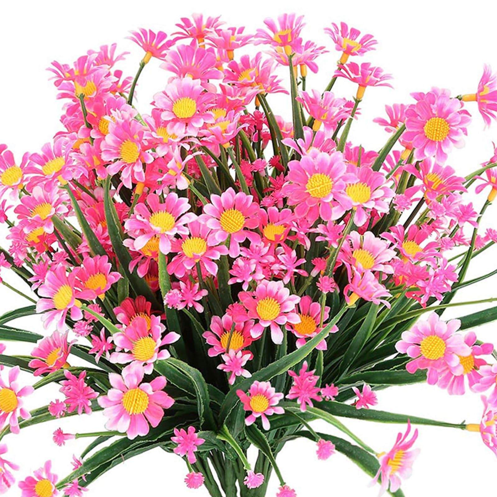 YROHGKPN Artificial Flowers Daisies Uv-Resistant and Colorfasts Plant for Home Decoration Outdoor Garden Flowers Plant