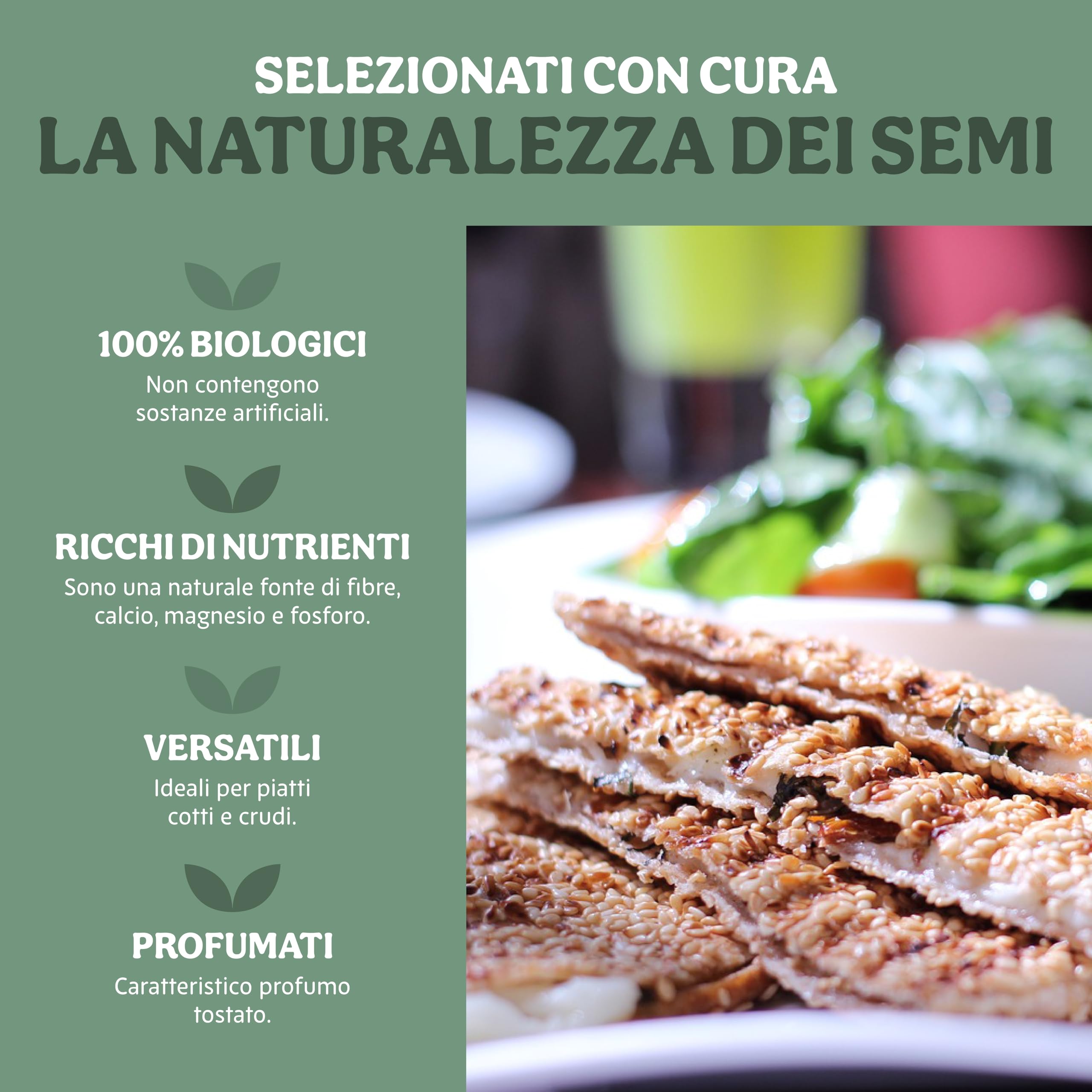 Probios Semi di sesamo biologici - Ricchi di fibre e proteine ​​vegetali - senza glutine semi sesamo - Confezione da 6 (6 x 300 g)
