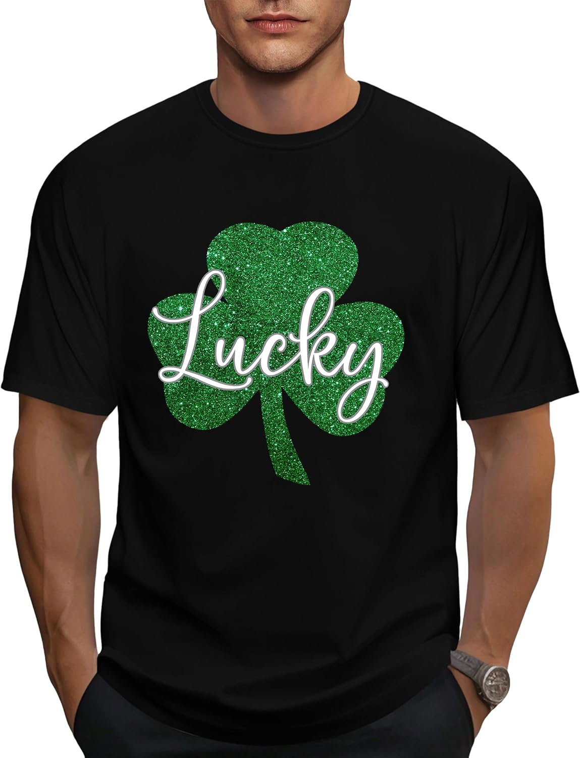 St Patricks Day Shirt Men Lucky Shamrock T Shirt Saint Patricks Day Short Sleeve Tops