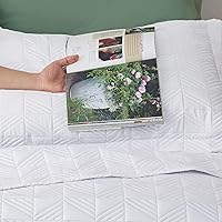 Vista 3 de Bedsure - Juego de colcha tamaño King, ultrasónico suave, diseño geométrico, colcha ligera para todas las estaciones