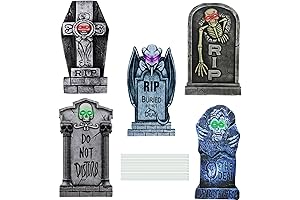 Halloween Light Up Tombstone Yard Signs Decorations