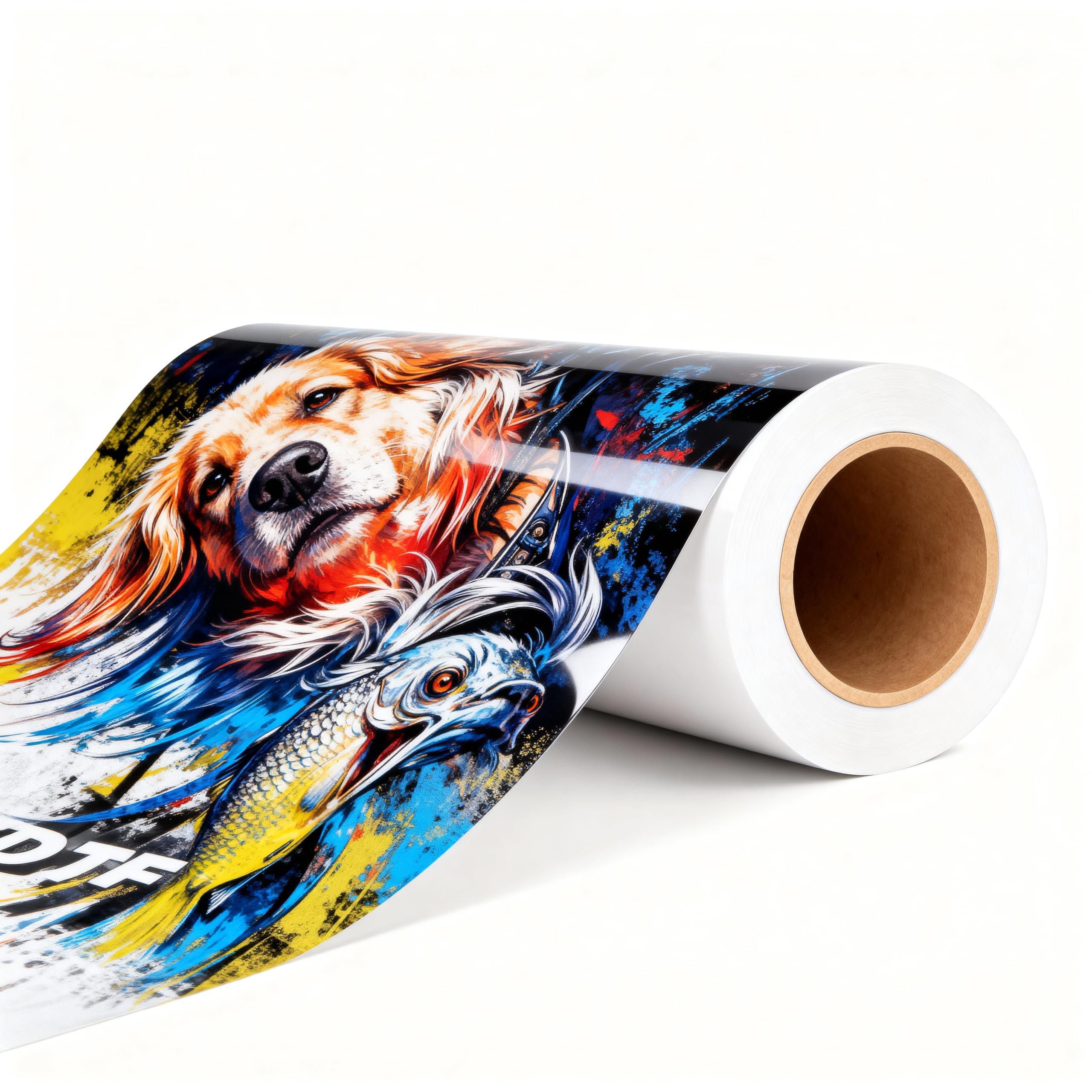 Papier Transfert DTF, 33cm x 100m Rouleau Brillant Film de Transfert Thermique PET pour Sublimation Rojets d'Impression DIY, Compatible avec Toutes les Imprimantes à Jet d'Encre