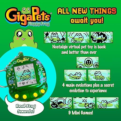 Miniatura 22 de Juguete de mascota virtual, 2ª edición mejorada con nueva aplicación, para niños de todas las edades Juguete nostálgico de los años 90, mascota 3D