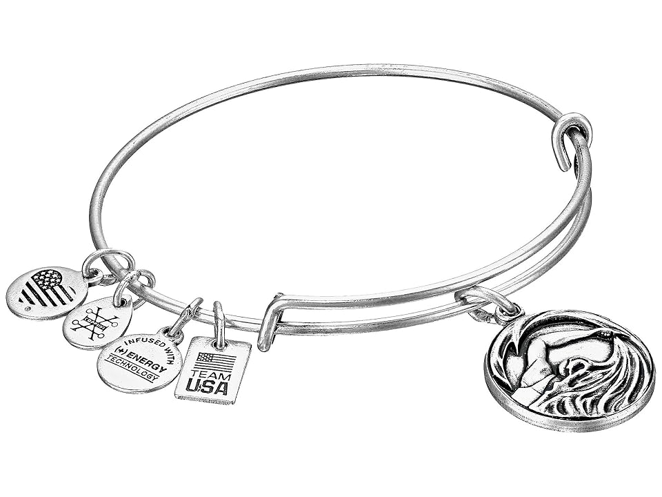 

Alex and Ani Team USA Swimming Bangle (Silver) Bracelet