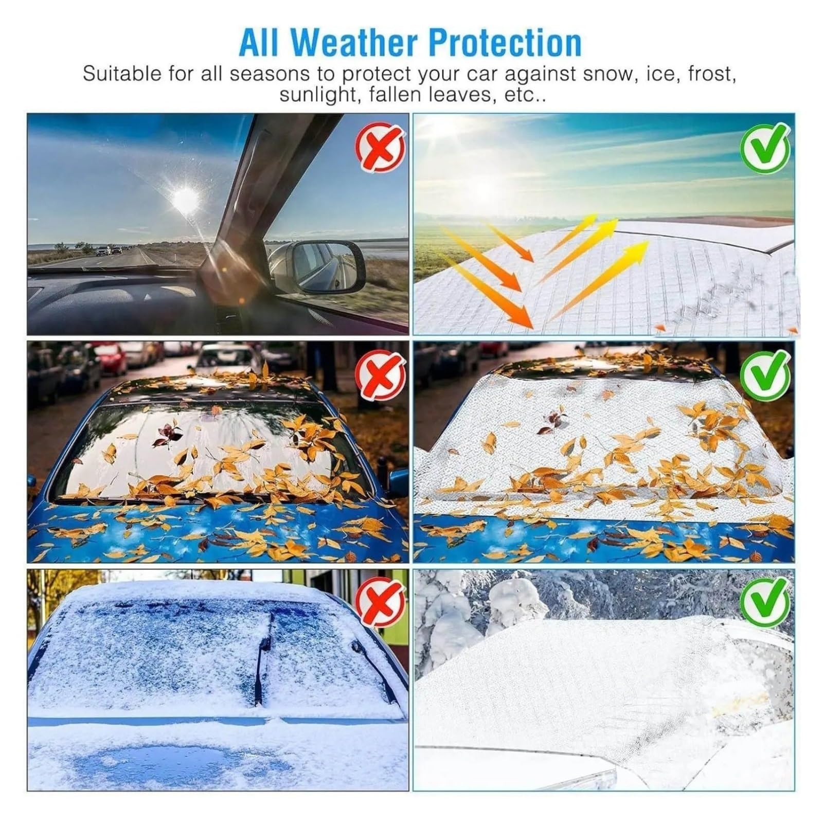 Copriparabrezza Inverno Esterno per VW T7 Argento Parabrezza per Auto Scudo per Il Sole Copertura Invernale Ghiaccio Gelo Protezione Esterna Neve Accessori