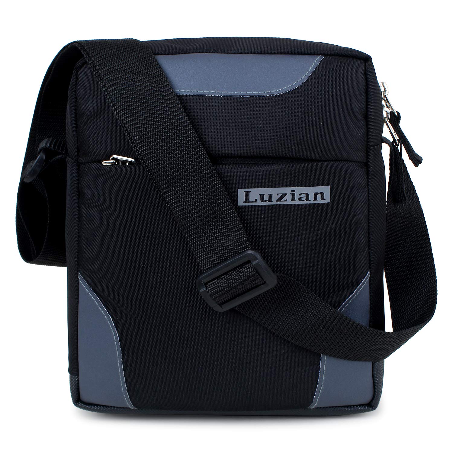 Luzian LS001 Sling Cross Body Travel Office Business Messenger one Side Shoulder Pouch Bag for Men and Women (Black)