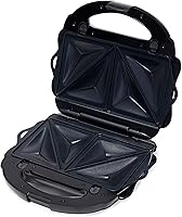 Vista 3 de Yaxa Basics Wafflera, Sandwichera y Parrilla 3 en 1 Negra, 700W