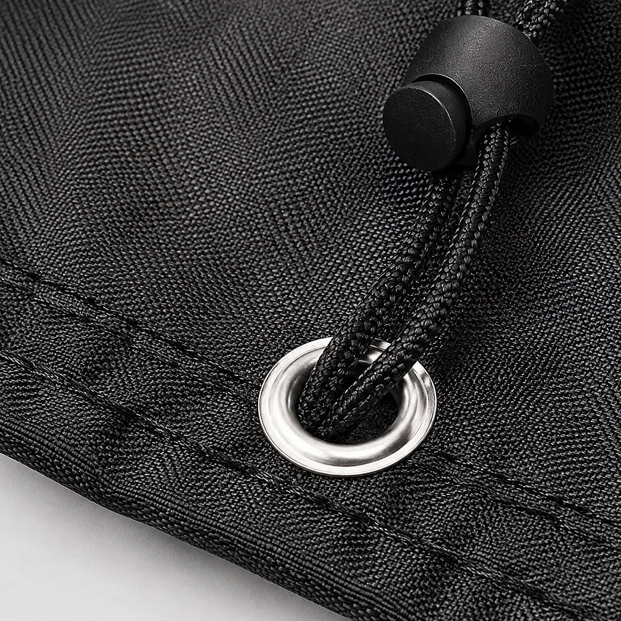 Copertura per Piscina Rotonda Fuori Terra in Tessuto Oxford Impermeabile, Protezione per Tutte le Stagioni, Nero, Nero, 12FT 366 * 20cm