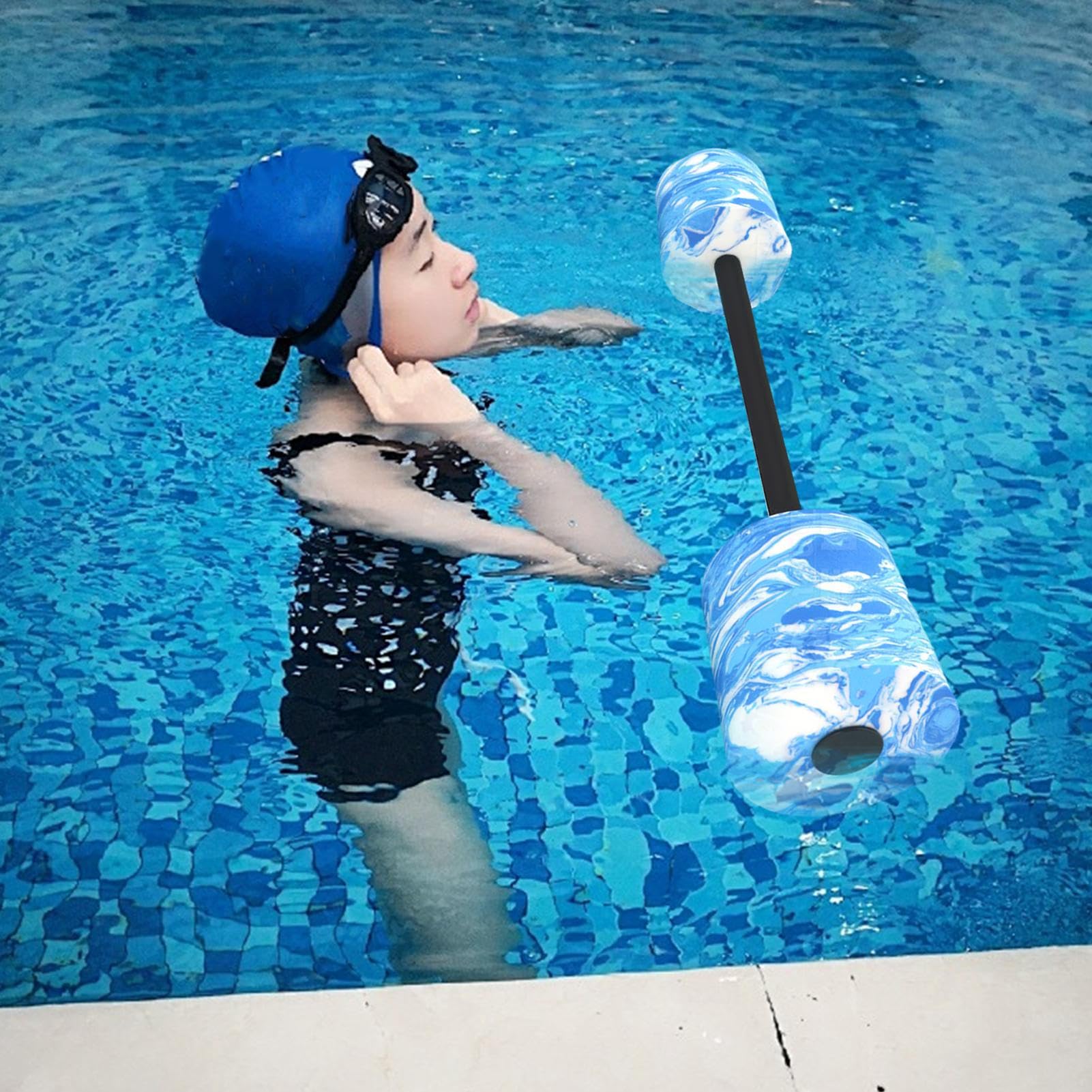 Wasser Gewichte Für Schwimmbad Fitness, Schwimmtraining Gewichte Dumbells Fitnessgeräte, Leichte Aqua Hanteln für Schwimmübungen Unterstützung nach Schwangerschaft