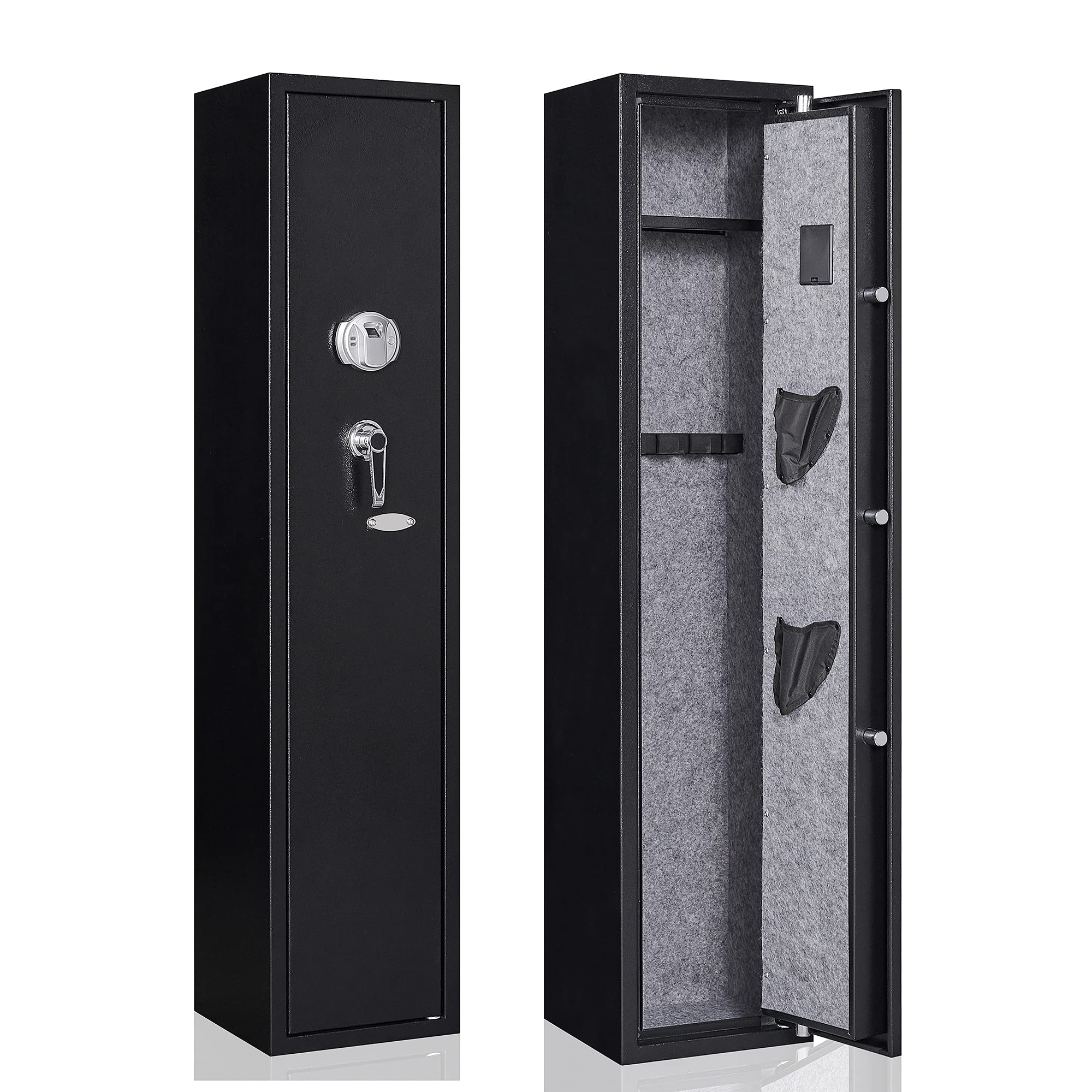 Sweiko 54 inches Biometric Fingerprint Rifle Safe for Home Quick Access