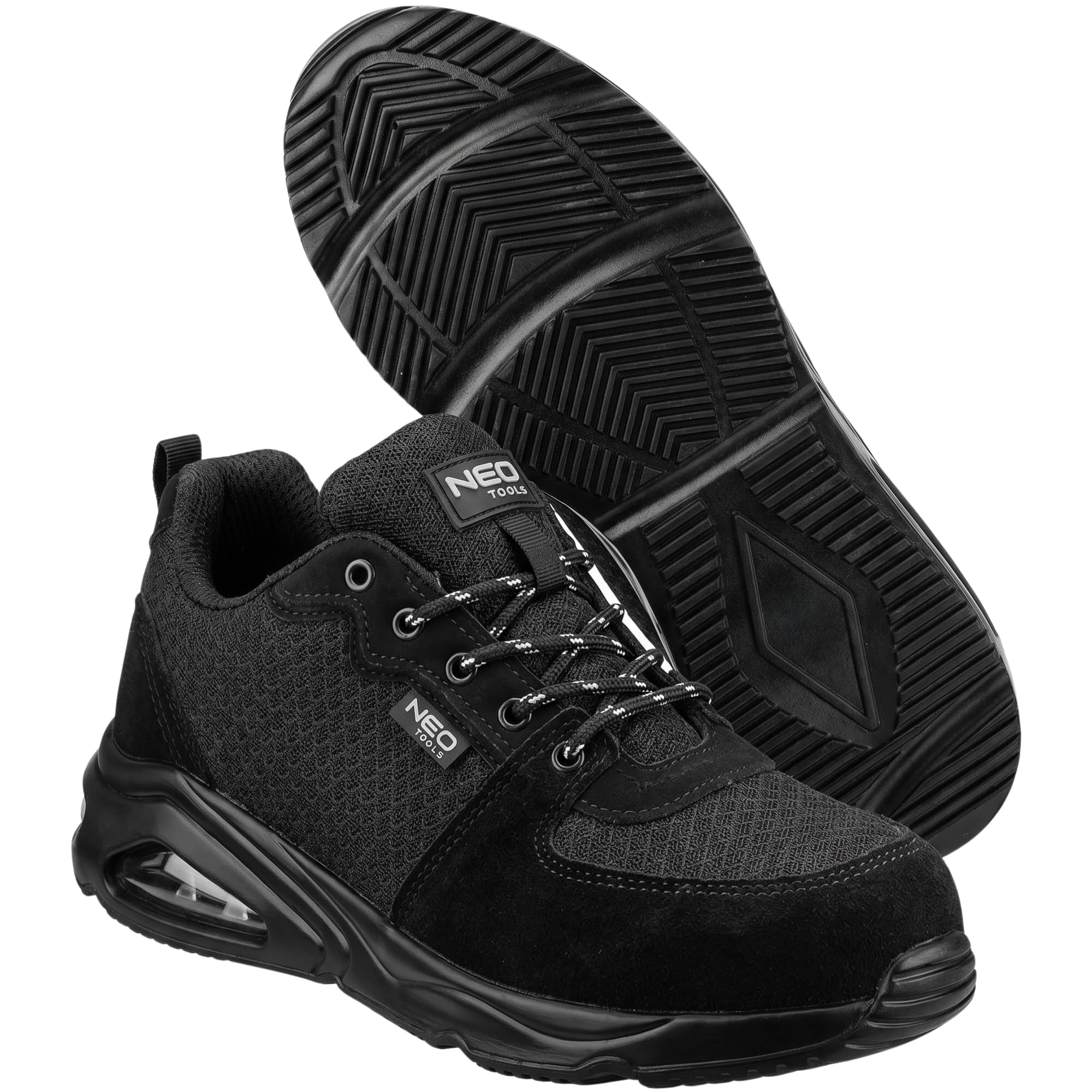 NEO TOOLS NEO Air Profi Arbeitsschuhe Sicherheitsschuhe, Atmungsaktive Halbschuhe für Handwerk & Logistik, Sportliche Leichte Berufsschuhe
