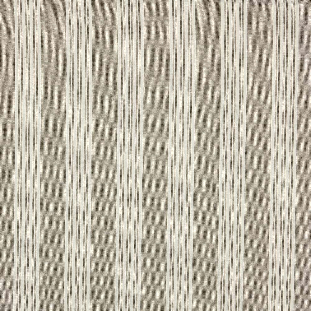 Kt Kilotela Beige - Half Panama Yarn Dyed Canvas Fabric - Recycled Cotton And Fibres - 100 Cm Length X 280 Cm Width | Stripes 3.8 Cm - Ecru ─ 1 Metre