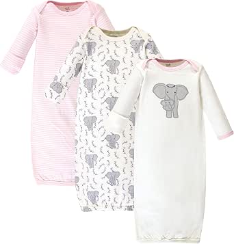 Touched By Nature Bébé Coton Bio Robe 2-Pack, Brillant Fleur