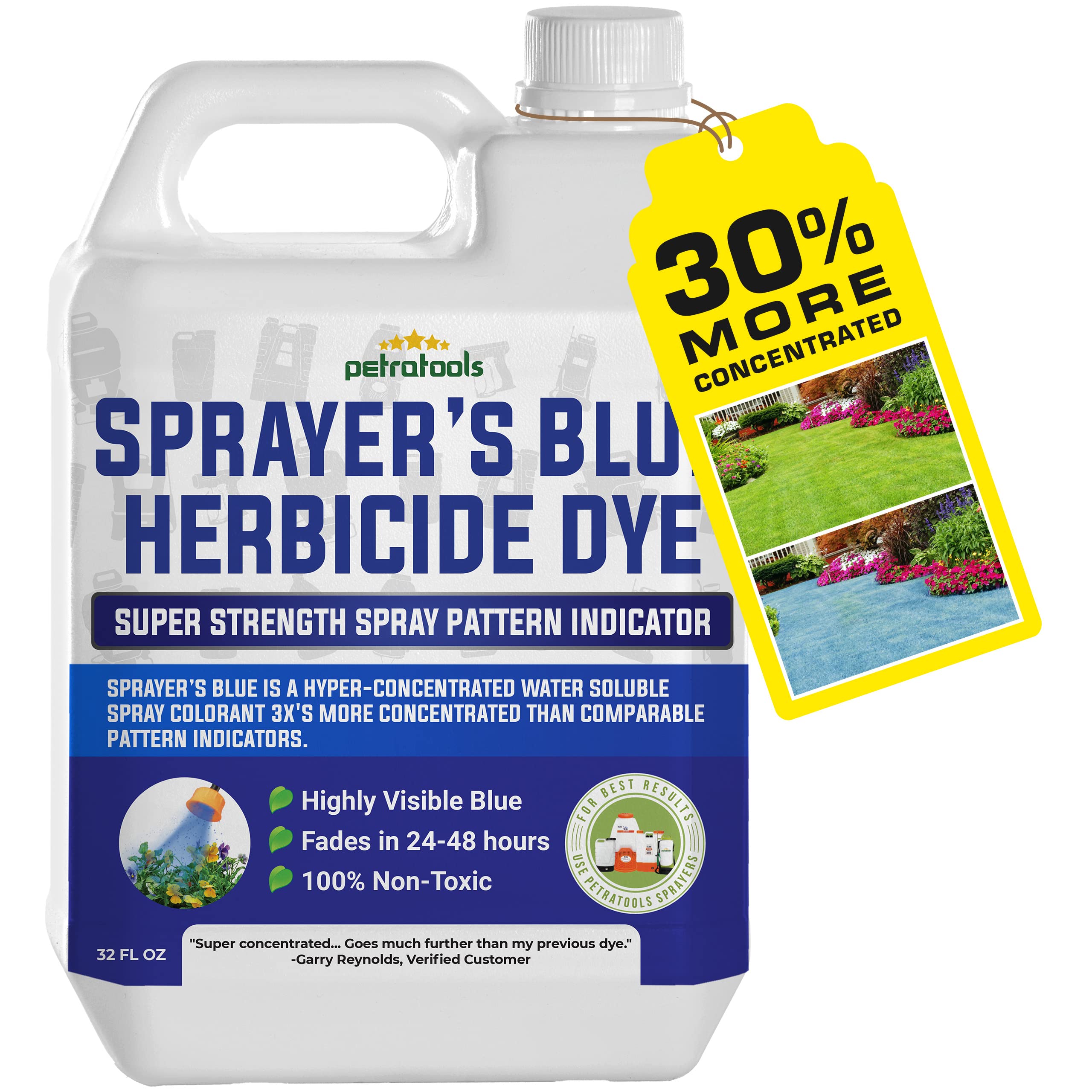 Buy PetraTools Blue icide Lawn Dye Super Strength Concentrate 3X More Than Others, for icides