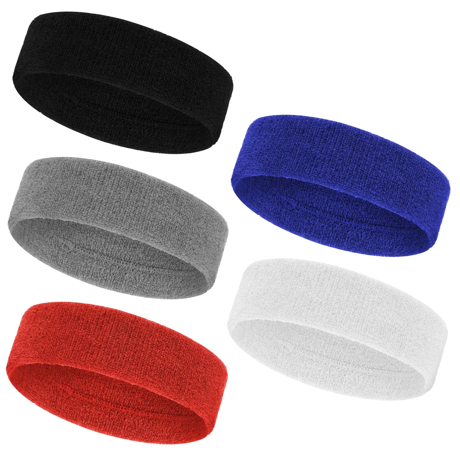 15 Stück Sport Haarbänder Jungs | Dünn Antirutsch | Für Fußball Yoga Laufen