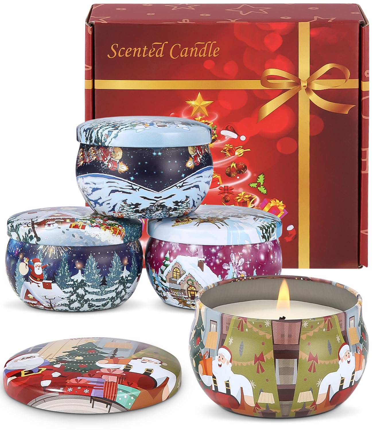 Aromaterapia Casa Naturale Set 16 Candele Profumate In Cera Di Soia - Aromaterapia E Decorazione | Regalo Compleanno Natale Bomboniere Matrimonio Candele - 2