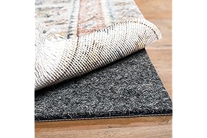 BAGAIL 1/4” Thick 8x10 Rug Pad Non Slip Felt & Natural Rubber Backing
