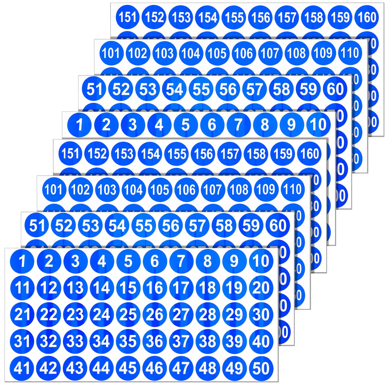 Amazon.co.jp: SEWACC 番号シール 数字シール 防水 1-200番号 数字