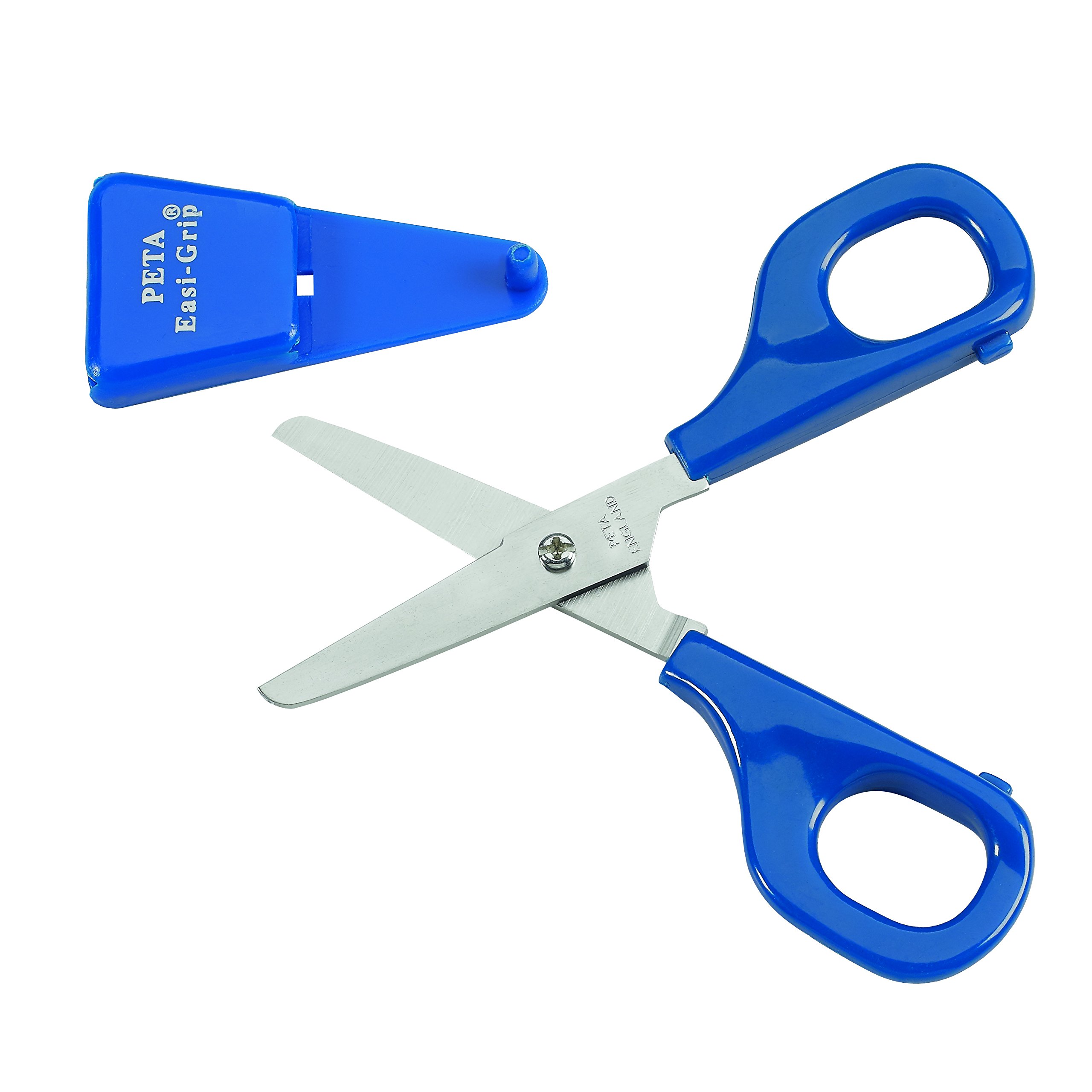 PETA Classic Conventional Style Handle with Self Opening Scissors, Stainless Steel Right Handed Blade, Ergonomic Grip to Increase Stability, Ideal for Children PR-1/SO