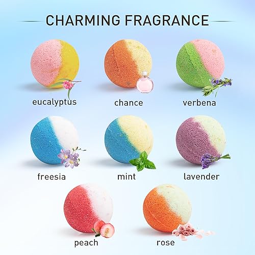 Miniatura 2 de 48 bombas de baño naturales y orgánicas para mujeres y niños, ricas en aceites esenciales, relajación y alivio del estrés, juego de regalo de bombas