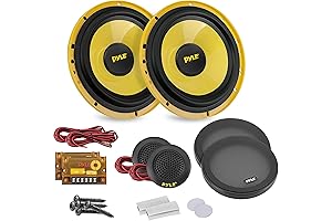 Pyle Pro Series 8 Inch 600W 4 Ohm Car Midbass Component Speaker System (Pair) PLG8C