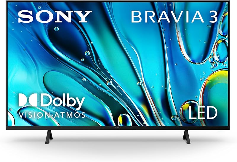 Smart TV BRAVIA 3 LED 4K HDR de 43 Pulgadas (K-43S30) | Dolby Vision/Atmos, funciones exclusivas para PlayStation®5, procesador 4K X1, Triluminos Pro, créditos de películas 4K incluidos
