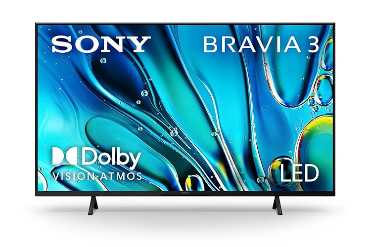 Sony 50-Inch Class 4K Ultra HD BRAVIA 3 LED Smart TV with Google TV, Dolby Vision HDR, and Exclusive Features for PlayStation®5 (K-50S30) - 50 - TV Only