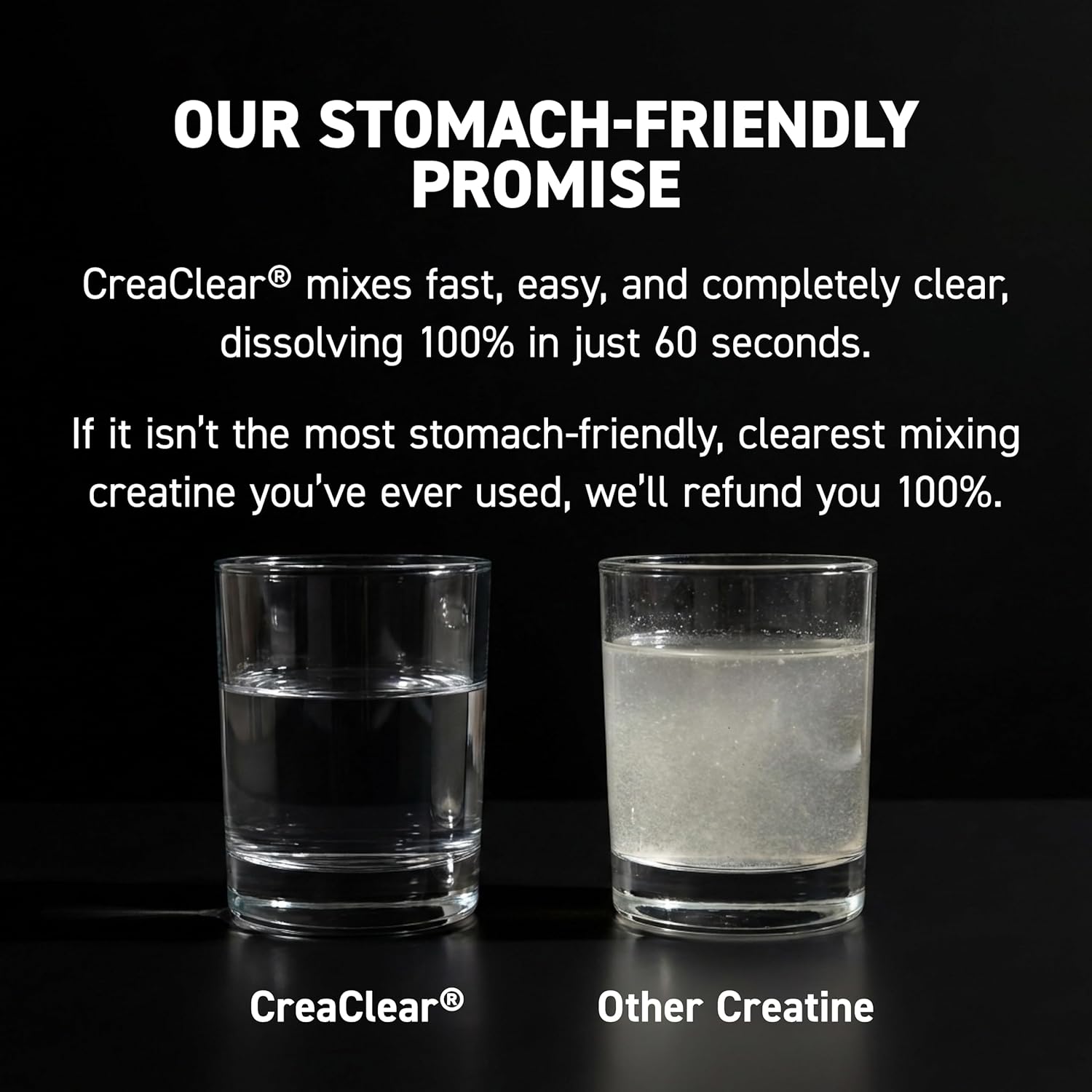Kaged CreaClear Creatine Monohydrate Powder | Mixes Clear & Dissolves Completely, No Grit | Premium Micronized Creatine for Strength, Performance & Muscle Support | Unflavored | 100 Servings