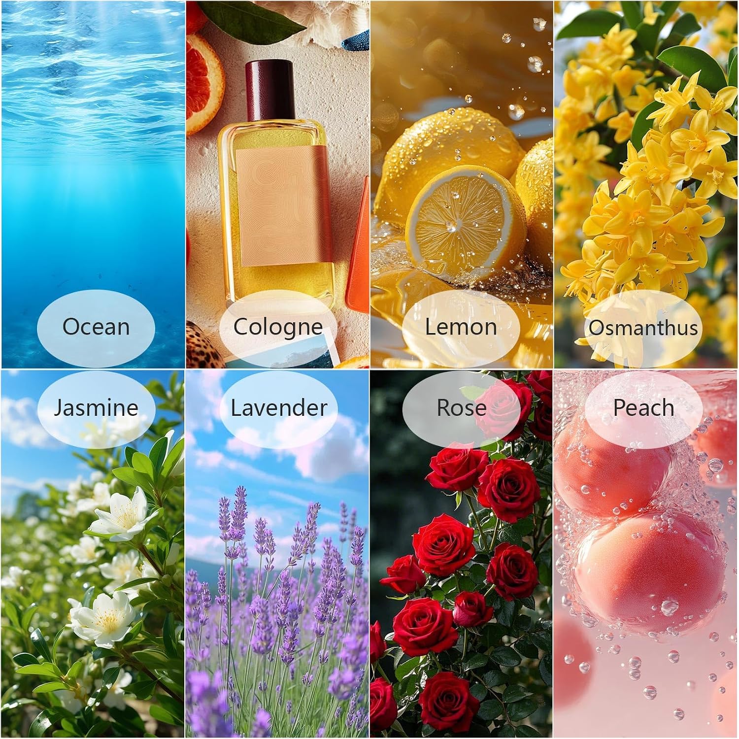 Sukh 24 Pack Fresh Towel Warmer Scent Disc,Replacement Fragrance Disc for Towel Warmer Bucket,Car Air Freshener Fragrance Refill,Including Ocean, Rose, Lemon, Lavender and More 8 Flavors