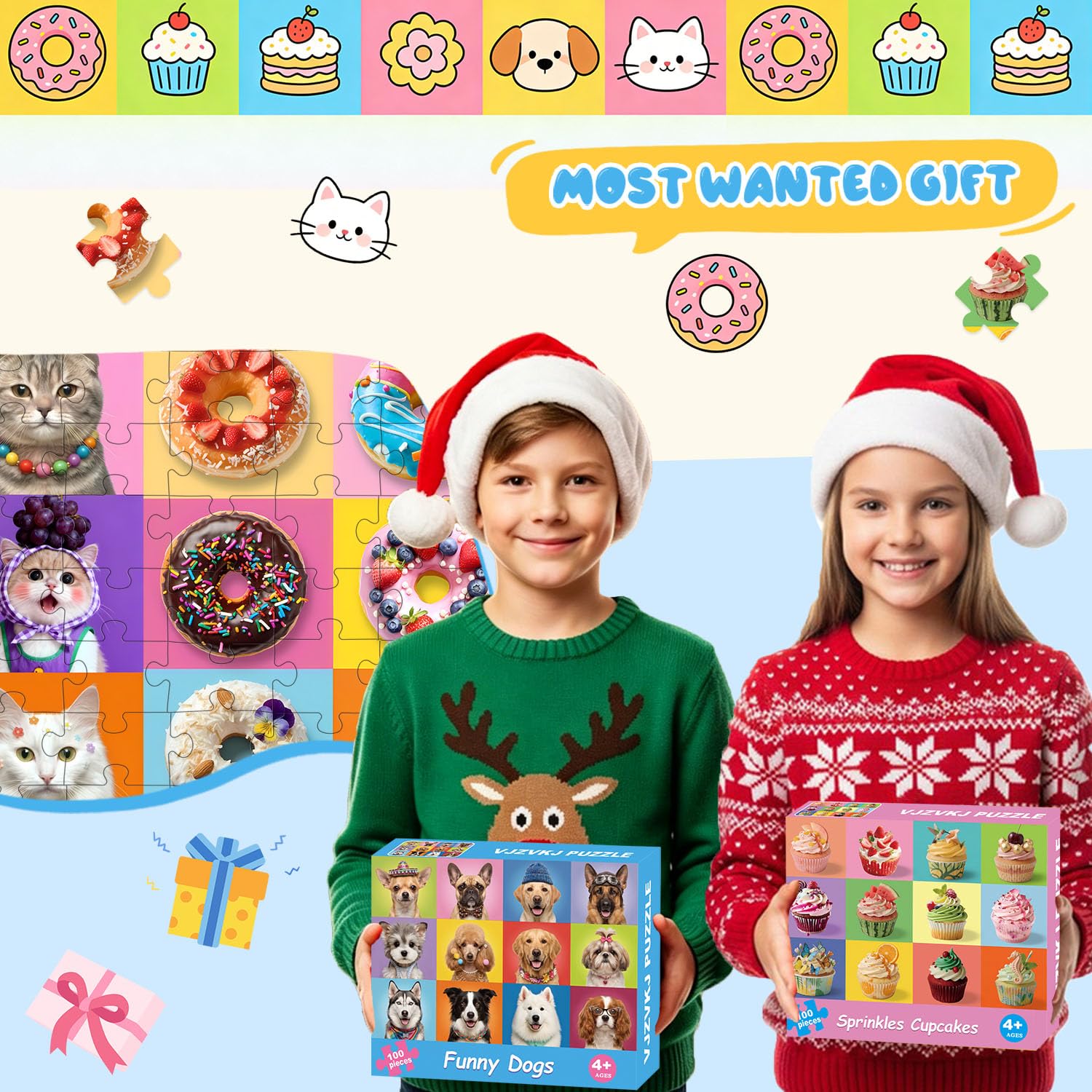 Kids Jigsaw Puzzles - Dogs, Cats & More! -7