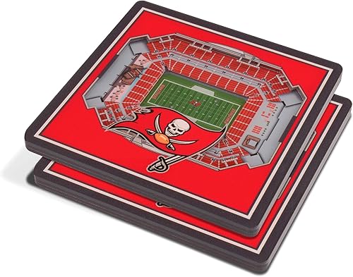 YouTheFan NFL Tampa Bay Buccaneers - Posavasos 3D StadiumView - Raymond James Stadium