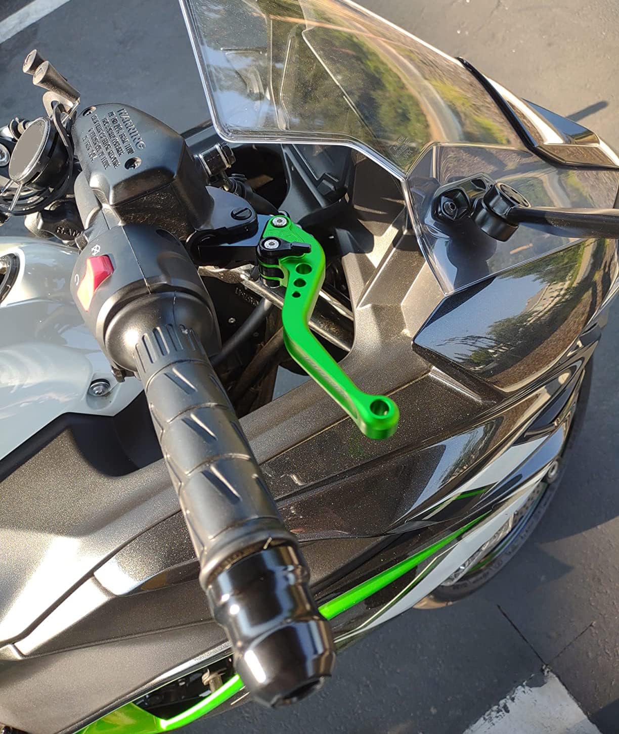 RIDE IT FOREVER Brake and Clutch Levers for Ninja 650R/ER-6F Z650 Z900 2017-2022,Compatible with Versys 650 KLE650 2015-2022,Vulcan/S 650cc 15-22,Z650RS 2022-Green