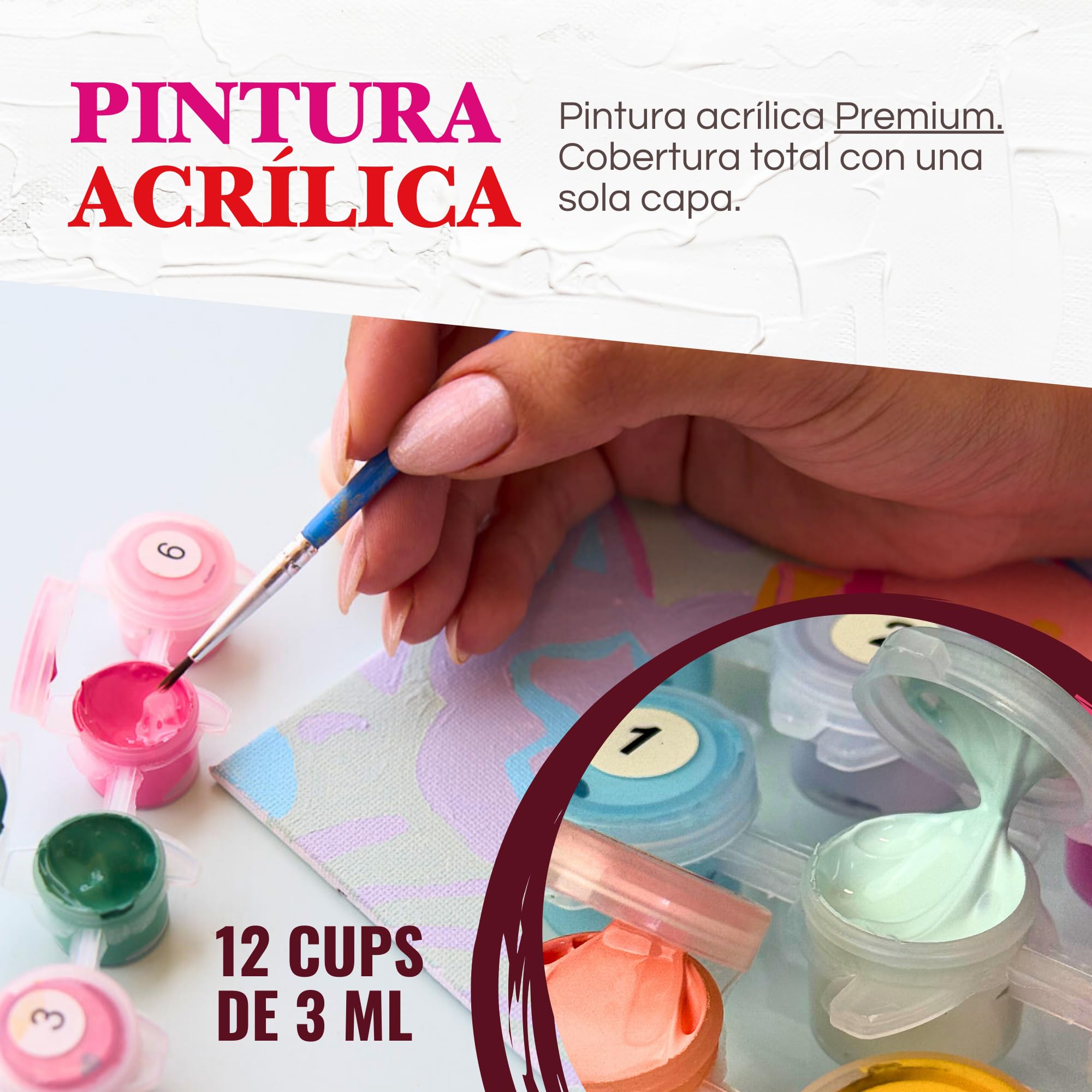 CUKITOPÍA Quadri da dipingere con numeri adulti. Kit completo: tela con cornice, pittura, cavalletto e pennelli. Rilassante. Ideale per artigianato adulto e regalo creativo. (Capybara)