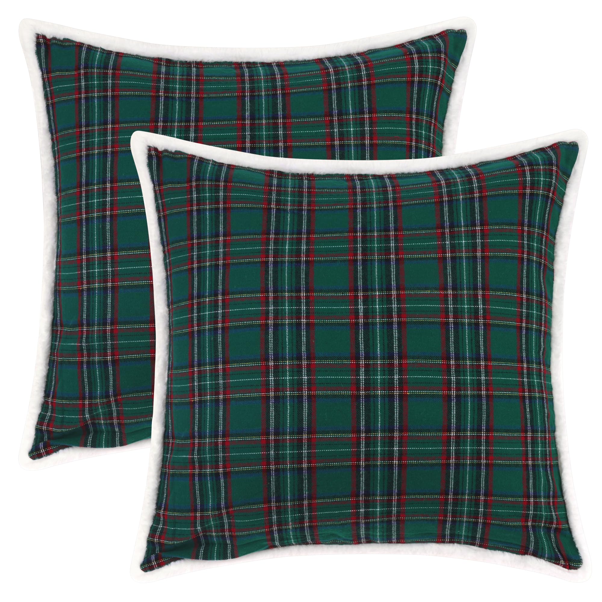 Housse de coussin premium double face vert 45,7 cm uxcell textile durable