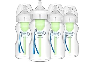 Dr. Brown's Natural Flow Anti-Colic Options+ Wide Neck Baby Bottles
